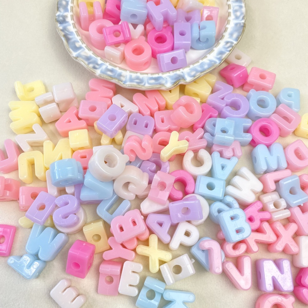 Jewelry Making Tutorial - 10/50/100 Pezzi Perline Acriliche con Lettere