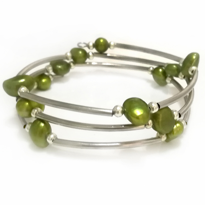 Memory Wire Bracelet - Bracciale in filo di memoria con