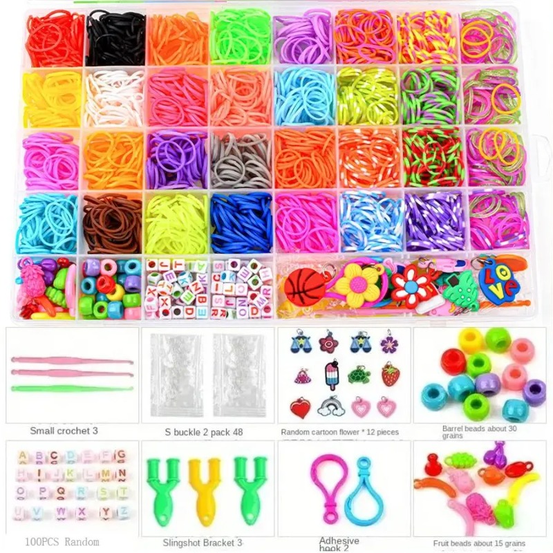 Jewelry Making Tutorial - 4300+ pezzi di elastici colorati in