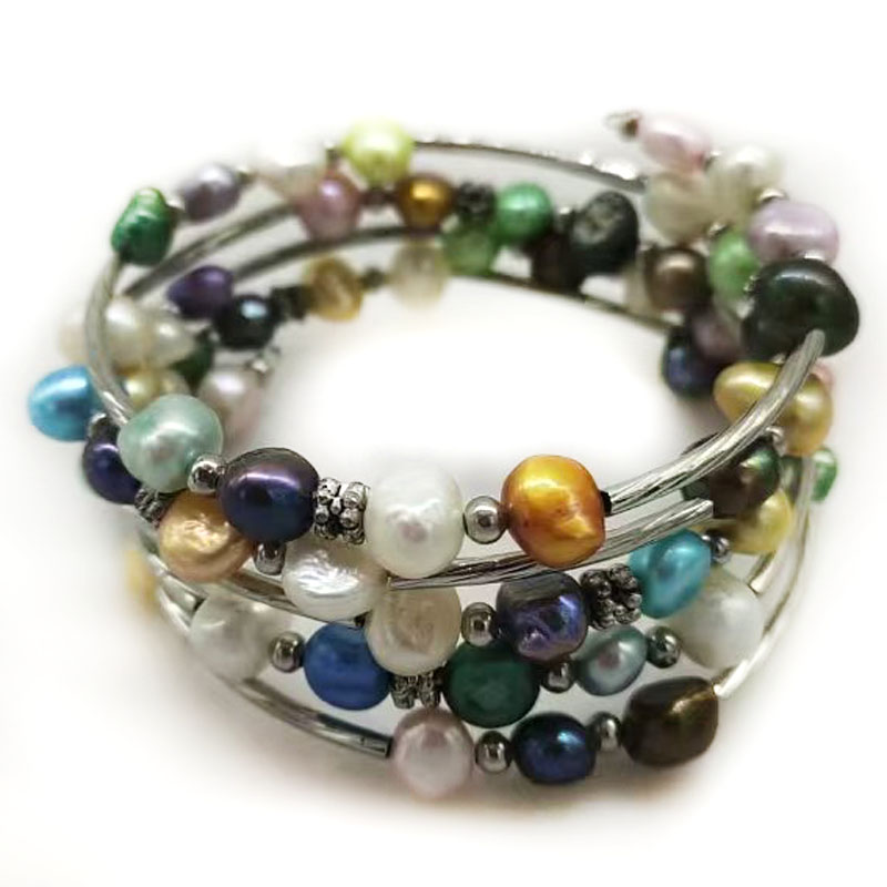 Bracciale di Perle Barocche Na - Memory Wire Bracelet recensione e prezzo