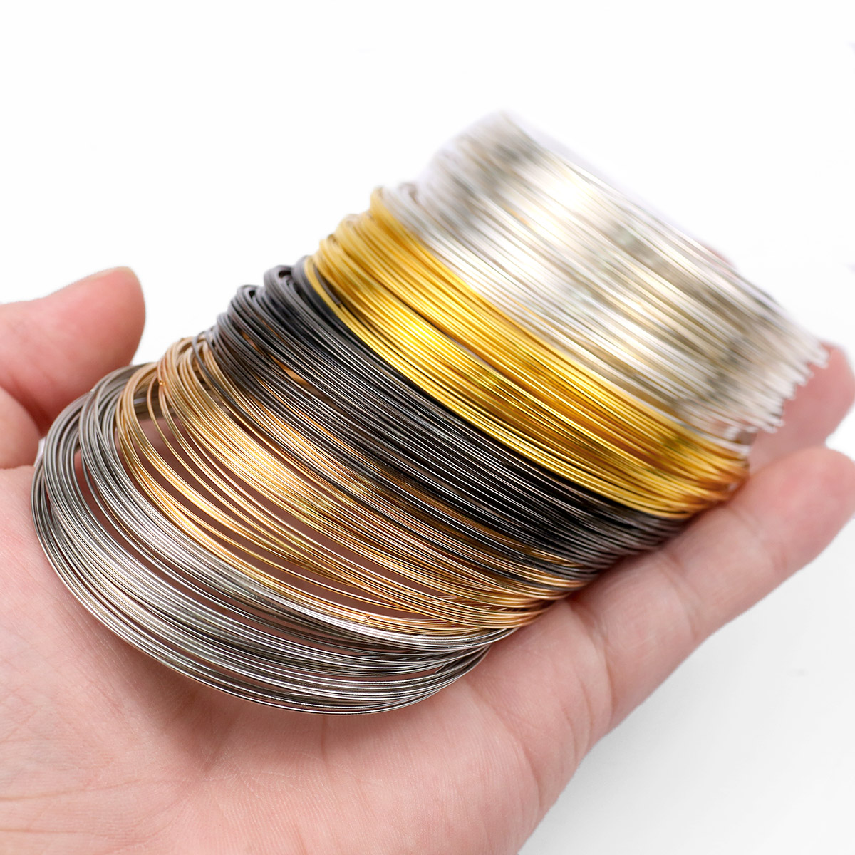 50 anelli/lotto filo di acciai - Memory Wire Bracelet recensione e prezzo