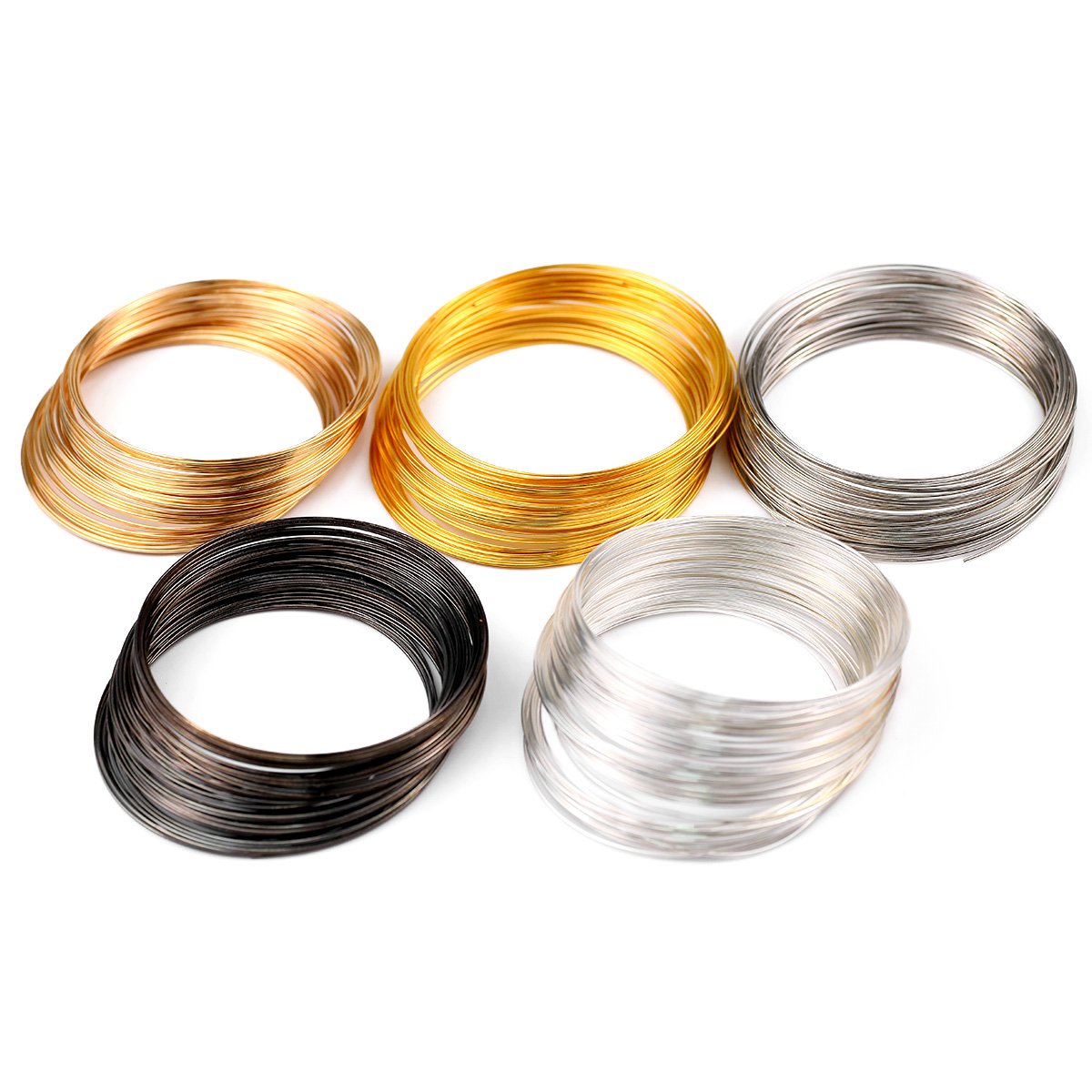 50 anelli/lotto filo di acciai - Memory Wire Bracelet recensione e prezzo