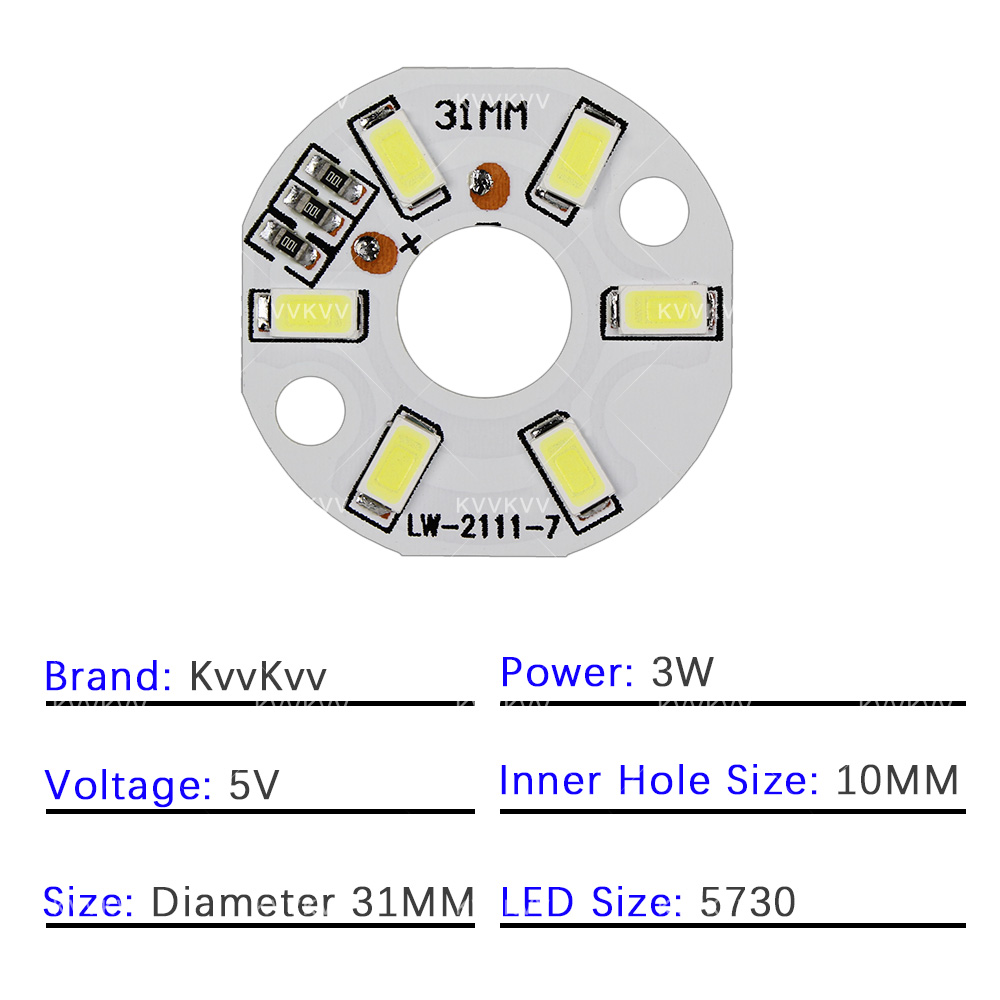 10PCS LED 5V 3W Colore Lampada - Jewelry Making Board recensione e prezzo