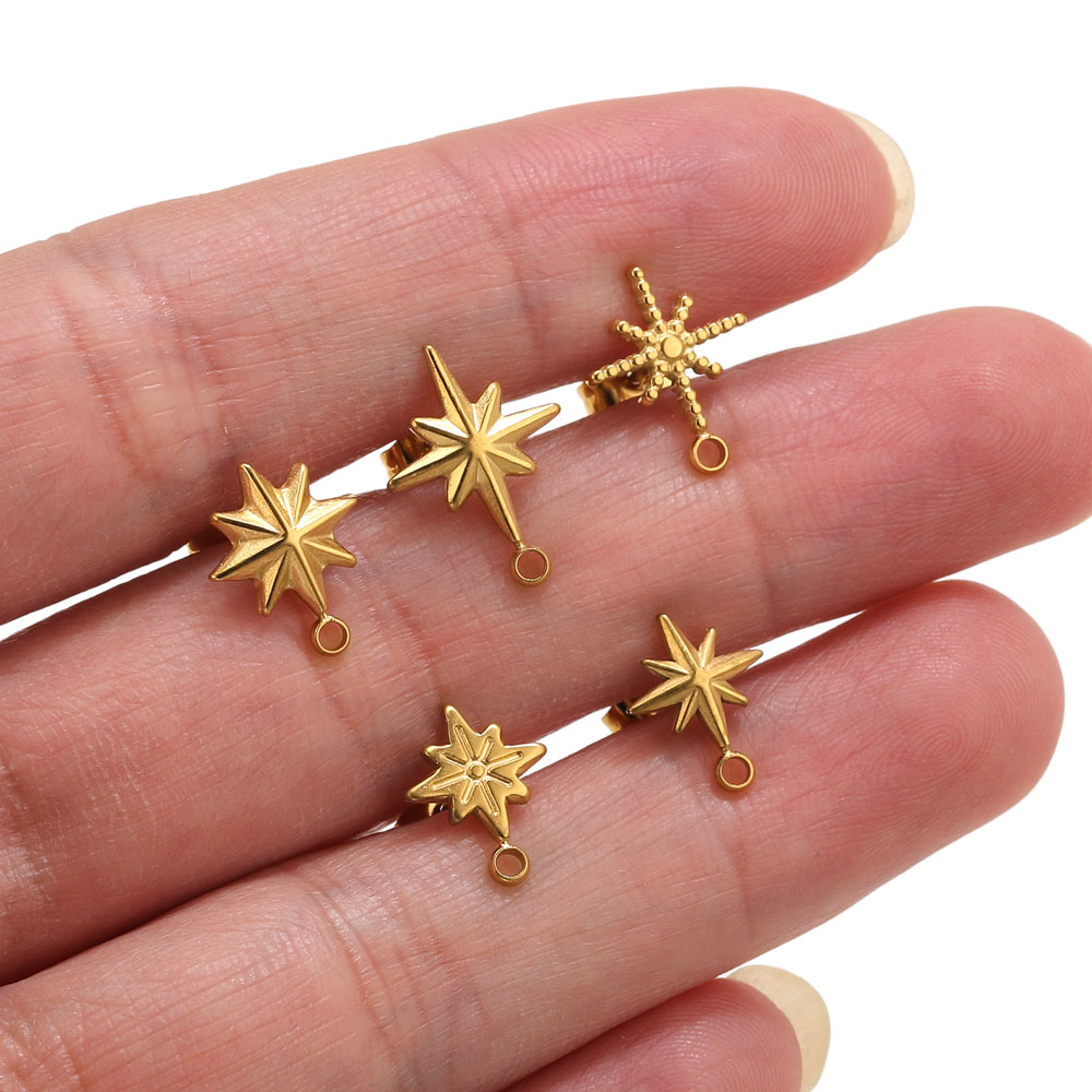 6 pz. Orecchini a Stella in Ac - Jewelry Making Tutorial recensione e prezzo