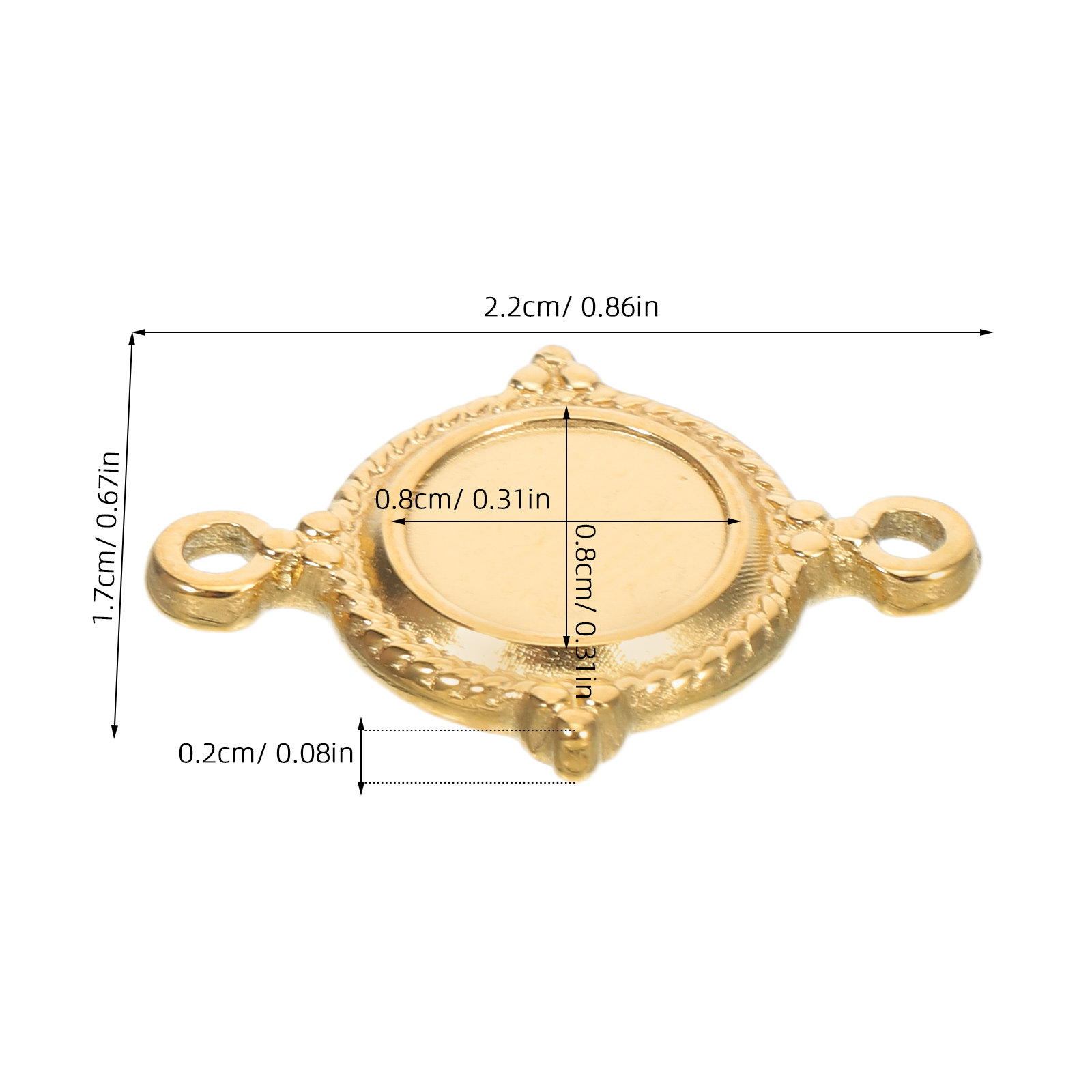 Set di 6 vassoi per ciondoli c - Pendant Blank Bezel recensione e prezzo